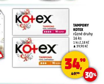 TAMPONY KOTEX