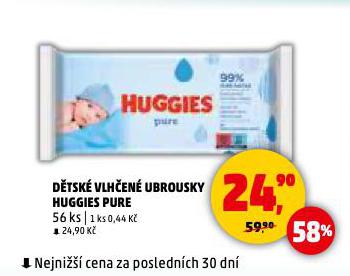 HUGGIES DĚTSKÉ VLHČENÉ UBROUSKY
