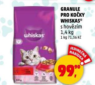WHISKAS GRANULE PRO KOKY