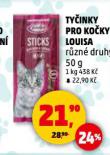 LOUISA TYČINKY PRO KOČKY