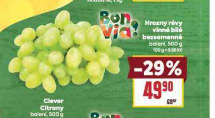 HROZNY RÉVY VINNÉ BEZSEMENNÉ