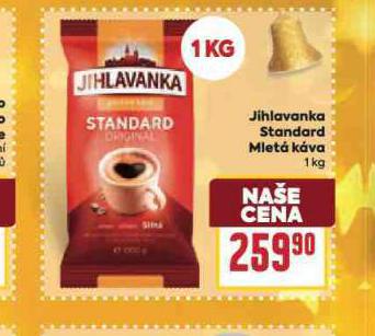 JIHLAVANKA STANDARD MLETÁ KÁVA