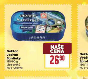 NEKTON JADRAN SARDINKY