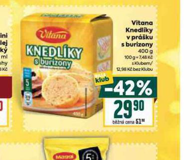 VITANA KNEDLKY V PRKU