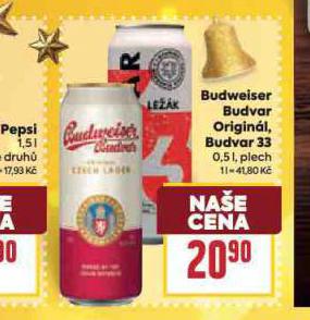 PIVO BUDWEISER BUDVAR ORIGINAL