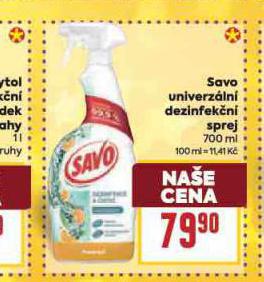 SAVO UNIVERZLN DEZINFEKN SPREJ