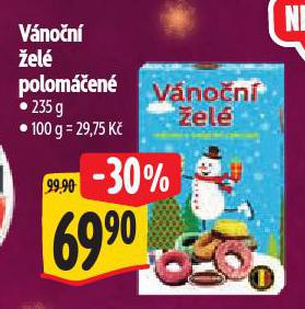 VÁNOČNÍ ŽELÉ POLOMÁČENÉ