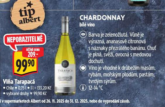 VINA TARAPAC CHARDONNAY