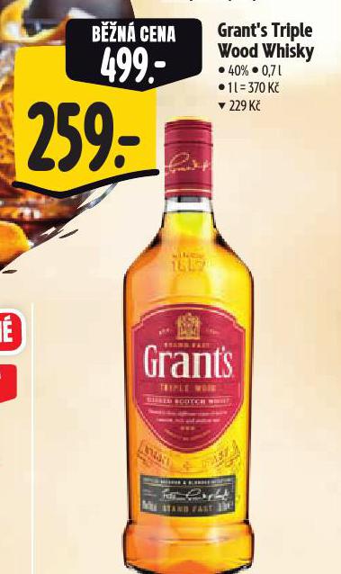 GRANT'S TRIPLE WOOD WHISKY