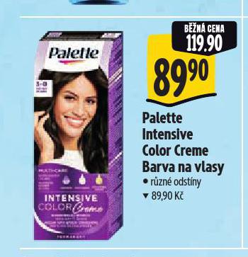 PALETTE BARVA NA VLASY