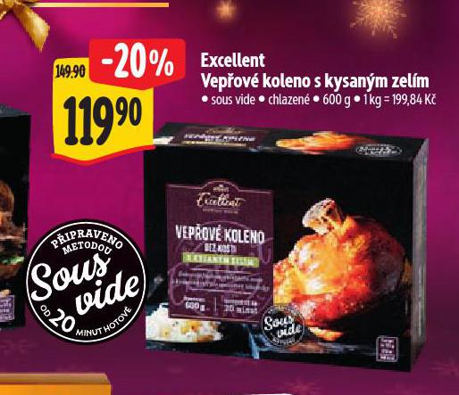 EXCELLENT VEPOV KOLENO S KYSANM ZELM