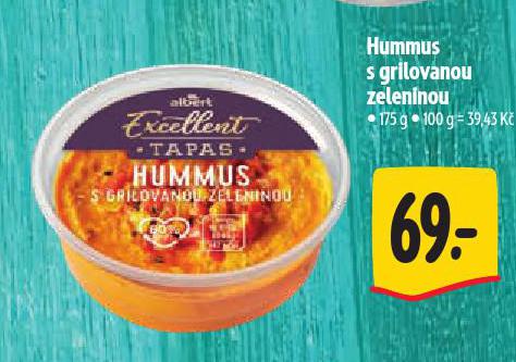 HUMMUS S GRILOVANOU ZELENINOU