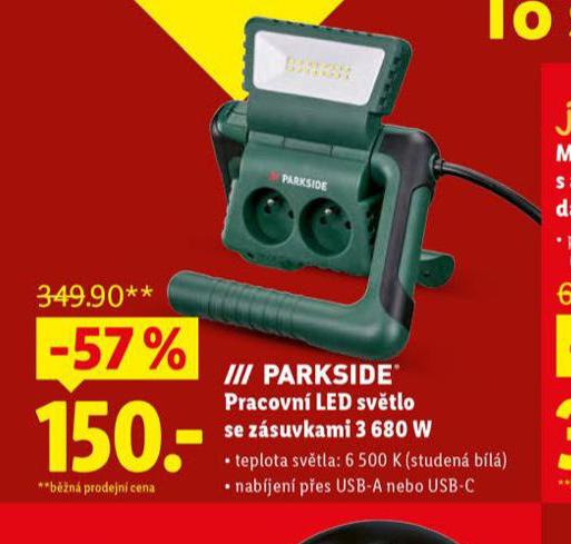 PRACONV LED SVTLO SE ZSUVKAMI 3680 W