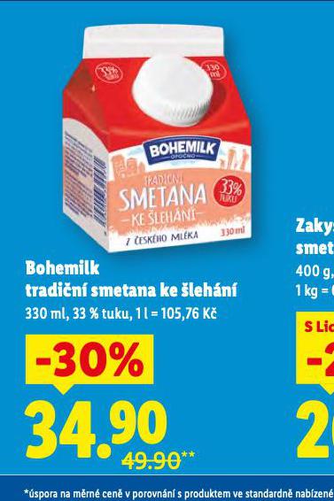 BOHEMILK TRADIN SMETANA KE LEHN
