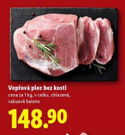 VEPŘOVÁ PLEC BEZ KOSTI