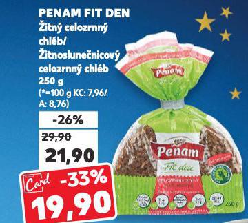 PENAM FIT DEN ŽITNÝ CELOZRNNÝ CHLÉB