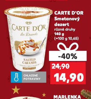CARTE D'OR SMETANOV DEZERT