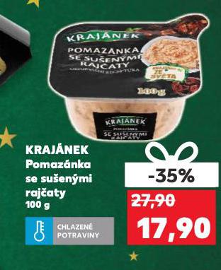 KRAJÁNEK POMAZÁNKA SE SUŠENÝMI RAJČATY