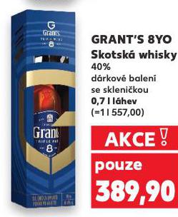GRANT'S 8YO SKOTSK WHISKY