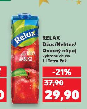 RELAX DŽUS, NEKTAR A NÁPOJ