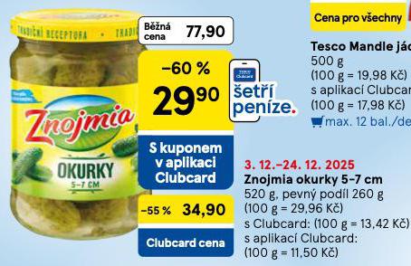 ZNOJMIA OKURKY 5-7 CM