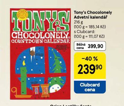 TONY�S CHOCOLONELY ADVENTN� KALEND��
