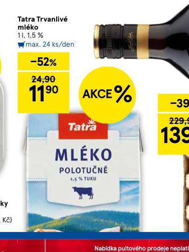 TRVANLIVÉ MLÉKO 1,5%