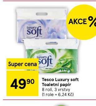 TESCO LUXURY SOFT TOALETNÍ PAPÍR
