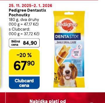 PEDIGREE DENTASTIX POCHOUTKY PRO PSY