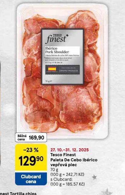 TESCO FINEST PALETA DE CEBO IBRICO VEPOV PLEC