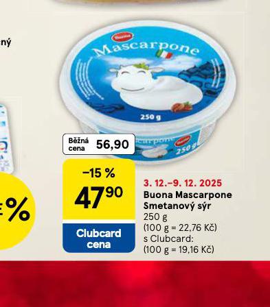 BUONA MASCARPONE SMETANOV SR