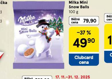 MILKA MINI SNOW BALLS