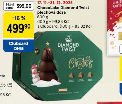 CHOCOLAKE DIAMOND TWIST PLECHOV DZA