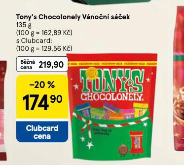 TONY´S CHOCOLONELY VÁNOČNÍ SÁČEK