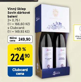 VINNÝ SKLEP SOVÍN DÁRKOVÉ BALENÍ