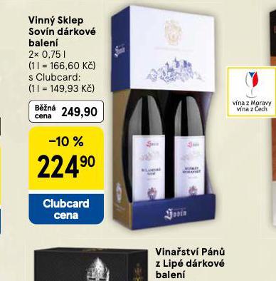 VINNÝ SKLEP SOVÍN DÁRKOVÉ BALENÍ