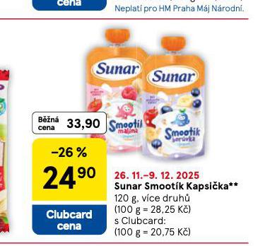 SUNAR SMOOTHÍK KAPSIČKA