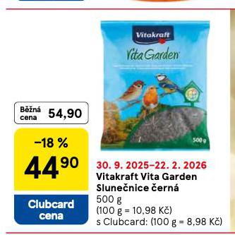 VITAKRAFT VITA GARDEN SLUNEČNICE ČERNÁ