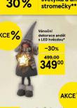 VÁNOČNÍ DEKORACE ANDĚL S LED HVĚZDOU