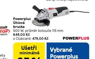 POWERPLUS ÚHLOVÁ BRUSKA