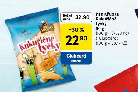 PAN KŘUPKA KUKUŘIČNÉ TYČKY