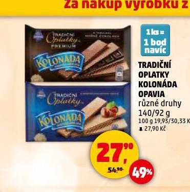 OPAVIA KOLONDA TRADIN OPLATKY
