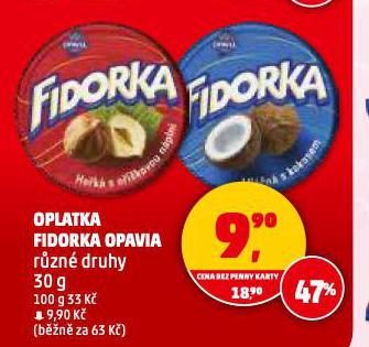 OPLATKA FIDORKA OPAVIA