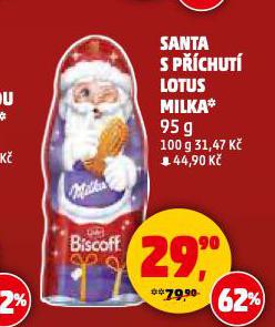 SANTA S PCHUT LOTUS MILKA