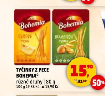 BOHEMIA TYINKY Z PECE