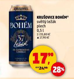 PIVO KRUOVICE BOHM