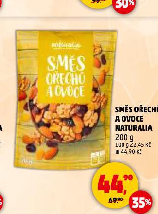 SMĚS OŘECHŮ A OVOCE NATURALIA