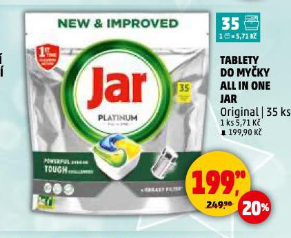 JAR TABLETY DO MYČKY