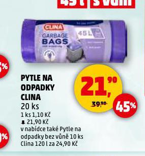 PYTLE NA ODPADKY CLINA