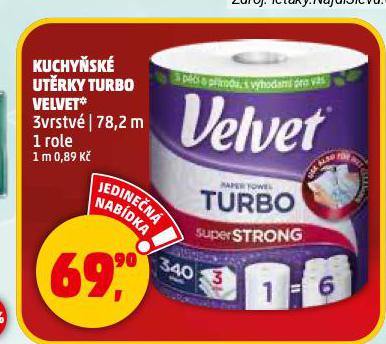 VELVET TURBO KUCHYSK UTRKA